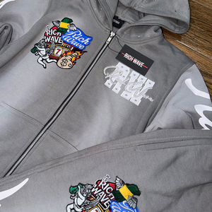 ชุดวอร์มผ้าปักลายโลโก้สำหรับผู้ชายมาใหม่ชุดวอร์มลำลองพิมพ์ลายปักพลอยเทียมสำหรับผู้ชายมาใหม่2025 - Product Image 6