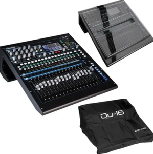 Allen & Heath Qu 16ชุดเครื่องบันทึกเครื่องผสมแบบดิจิตอลพร้อมฝาครอบกันฝุ่น - Product Image 1