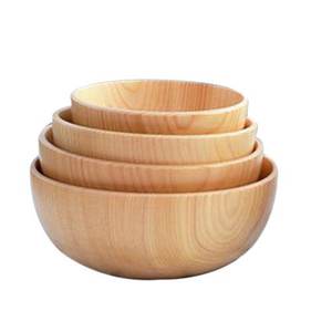 Custom Acacia <b>Wood</b> <b>Salad</b> <b>Bowl</b> New Style Decorative Dinnerware Natural Wooden <b>Bowl</b> Home Accessory Wholesale with Carton Packing - Product Image 2