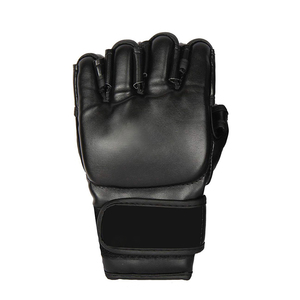 Gants d'entraînement de boxe et de MMA demi-doigts en cuir de vachette pour les arts martiaux et le sparring pour hommes - Product Image 1
