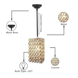 Lampes suspendues modernes à LED en métal Lampes de plafond pour mariage Décoration de fond de fête d'événement - Product Image 3