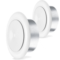 Grille de ventilation circulaire pour système CVC OEM, cache de ventilateur de plafond/mur, diffuseur, sortie de conduit de ventilation, vanne de débit