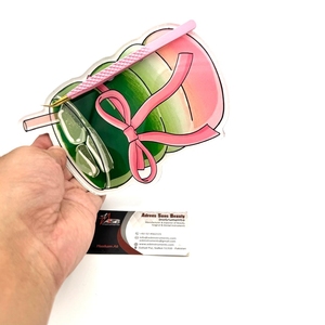 Carreaux de cils magnétiques en acrylique Matcha fraise glacée pour pince à épiler extension de cils marque privée carreaux de cils personnalisés durables - Product Image 6