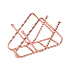 Top tendance Ventes d'usine porte-serviettes en métal doré Table de mariage décoratif brillant porte-serviettes en métal poli - Product Image 1