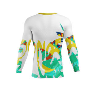 เสื้อรัดกล้ามเนื้อ 87% โพลีเอสเตอร์ 13% อีลาสเทน คอเต่า ผ้าสองชั้น ยืดได้ 4 ทิศทาง แห้งเร็ว สำหรับกีฬา MMA BJJ - Product Image 2