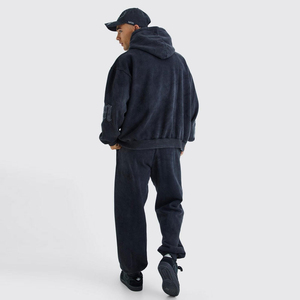 2025 unisexe à capuche pantalons de survêtement survêtement ensembles bouffée impression pour l'automne nouveau Style 2 pièces survêtements bouffée impression survêtement - Product Image 2