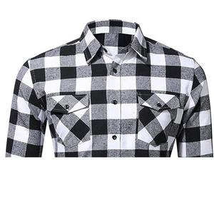 Chemises en flanelle pour hommes sur mesure en gros, tissu respirant et durable, chemise à manches longues de qualité supérieure à prix compétitif et bon marché - Product Image 5