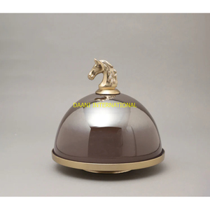 ที่วางเค้กสองชั้นสีทองหรูหราถาดโลหะลายดอกไม้สำหรับตกแต่งบ้านสำหรับงานเลี้ยงขนมและของหวาน - Product Image 6