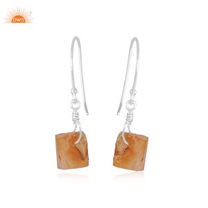 Meilleur design, boucles d'oreilles pendantes en argent sterling 925 avec pierre précieuse naturelle en cornaline, collection vintage, fabricant de bijoux indiens sur mesure - Product Image 2