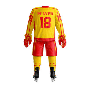 Uniforme de hockey sobre hielo transpirable de secado rápido de alta calidad, conjunto de equipo personalizado, uniforme deportivo - Product Image 3