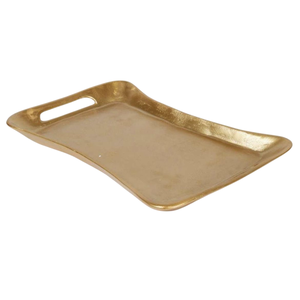 Good Quality Brass Serving <b>Trays</b> In Gold Finished Custom Shape For Home And Wedding Tabletop <b>Snacks</b> Serving <b>Trays</b> - Product Image 5