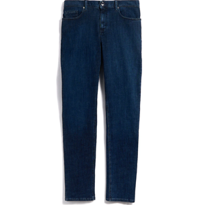 Jean décontracté pour homme, coupe droite, cinq poches, délavé moyen, fermeture éclair, coupe classique, confortable, respirant, tissu doux, durable, pour le quotidien - Product Image 1