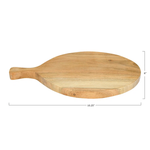 Tabla de cortar de madera de acacia natural con agujero en el mango - Product Image 4