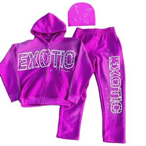 Haute qualité à manches longues imprimé Streetwear 100% coton survêtement formation unisexe mode Sport capuche veste survêtement respirant - Product Image 5