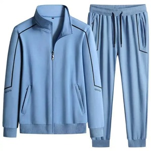 Nouveaux survêtements élégants décontractés de haute qualité imprimé fermeture éclair 2 pièces ensemble 100% coton vente en gros de survêtements - Product Image 4