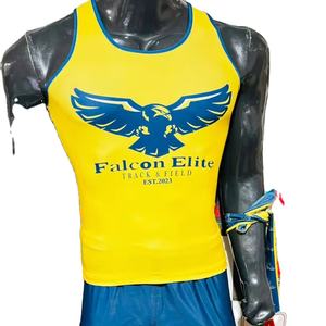 Vente en gros Débardeurs Singlets Sublimation Compression Rib Solid Imprimé Toutes les couleurs Bonne qualité Tricoté Tous les modèles Maquette gratuite - Product Image 1