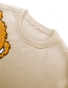 Jersey con cuello redondo para hombre, sudadera de oso de peluche, logotipo personalizado, calidad superior, lana de invierno, poliéster, manga larga, ropa informal - Product Image 6