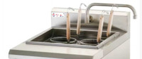 Cuiseur à pâtes électrique à convection ZH-4HX, 4 paniers verticaux, bouilloire à nouilles en acier inoxydable, machine de cuisson de pâtes commerciale