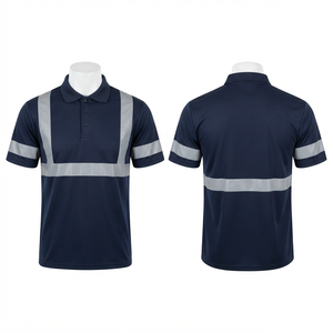 เสื้อยืดทำงานนิรภัยแบบตาข่าย 160 GSM พรีเมียมโพลีเอสเตอร์ สีเหลือง พร้อมแถบสะท้อนแสง รับผลิตตามแบบ OEM พร้อมสกรีนโลโก้ - Product Image 2