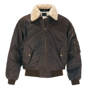 Chaqueta Bomber de cuero de piel de vaca para invierno, chaqueta holgada para hombre con cuello vuelto, cremallera multibolsillo, impermeable, a prueba de viento, Moto de calle alta - Product Image 1