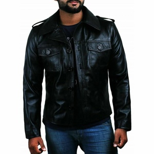 New Genuine <b>Sheepskin</b> Winter Puffer <b>Jacket</b> for <b>Men</b> Leather <b>Jacket</b> with Fur Collar Plus Size Male Coat Slim Fit Motorcycle <b>Jacket</b> - Product Image 1