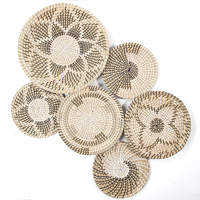 Vente en gros en vrac Panier mural tissé décoratif pour bureau et maison Style rustique Services OEM de l'usine du Vietnam