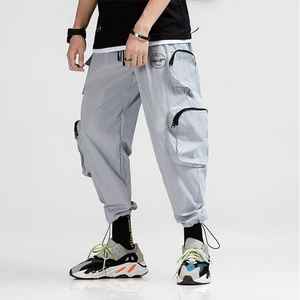 Venta al por mayor de pantalones largos de hombre con diseño de logotipo personalizado sueltos de talla grande al aire libre Jogging pantalones de hombre de lino transpirable - Product Image 1