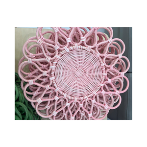 Assiette en rotin à la mode assiette de chargeur colorée naturelle pour les réceptions de mariage, assiette en rotin de décor de vaisselle de vente chaude - Product Image 4