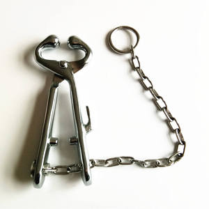 Oferta: Herramienta de Restricción Manual para Ganado, de Acero Inoxidable 2024, con Cadena y Abrazadera Pentax, de Alta Calidad, para Veterinaria - Product Image 2