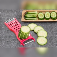 Hete Aanbieding Handmatige Multifunctionele Anti-aanbaklaag Duurzame ABS Plastic Groente Schilmes, Snijder, Julienne Snijder, Aardappelrasp