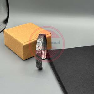 Handmade Damascus Steel <b>Bracelet</b> Hand Forged Steel Cuff <b>Bracelet</b> - Product Image 4