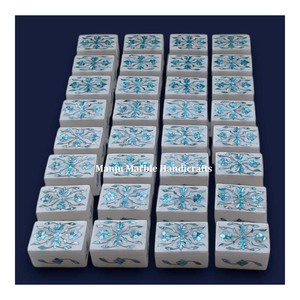 Traditional Modern Design Handmade Marble Inlay <b>Box</b> With MOP Natural Shinning Marble Boxes For Jewelry Gifts Item - Product Image 1