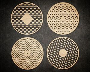 แผ่นรองแก้ว MDF ทรงสี่เหลี่ยมพิมพ์ซับลิเมชัน3.75เป็นมิตรต่อสิ่งแวดล้อมทันสมัย - Product Image 2