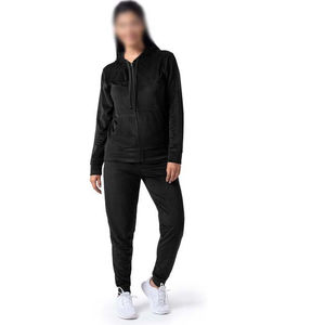 Chándal con capucha de Invierno para mujer Sudadera con capucha de algodón premium y pantalones Jogger Conjunto de ropa deportiva de dos piezas Logotipo personalizado al por mayor - Product Image 1