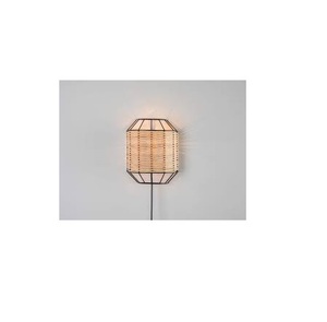 Lustre suspendu en rotin fait main, style vintage traditionnel, tissé à la main, couleur et taille personnalisables, LED, pour la maison - Product Image 3