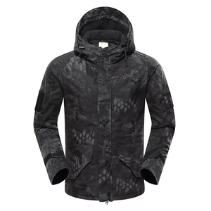 OEM al por mayor de estilo personalizado de los hombres táctico suave-Shell chaqueta impermeable a prueba de viento chaqueta de caza con el logotipo para el invierno - Product Image 4