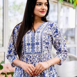 Design moderne, tenue décontractée, haut en coton à impression numérique pour femmes, forte demande, prix de gros, vêtements indiens pakistanais indiens - Product Image 4