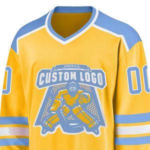 Tela de malla negra personalizada Jersey de hockey sobre hielo Sublimación Hockey sobre hielo bordado serigrafía Jersey de hockey ZOHAN CREATIONS - Product Image 6