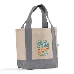 Custom Eco-Friendly <b>Mini</b> Iconic Tote Bag Recycled Fabric Long Handle for Daily Use Advertising Gifts Features Letter Printing - Product Image 3