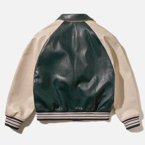 Personalizado de lujo Vintage Letterman Varsity chaqueta de alta calidad genuino parche bordado piel de becerro personalizado parche de alta calidad - Product Image 2