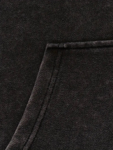 Customizable Vintage Hoodie <b>Men</b> 100% Cotton Regular Fit High Quality <b>Fleece</b> Breathable Rhinestone Design Winter Customized - Product Image 3