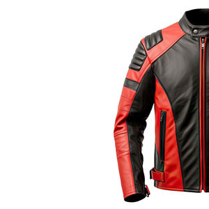 Blouson en cuir de moto unisexe coupe-vent brodé pour les marchés américain et européen, prêt pour la certification CE, vente en gros OEM - Product Image 4