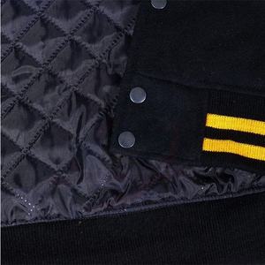 Wholesale Custom Made Men's Baseball Jacket <b>Top</b> Brand Dyed Cotton Fleece Letterman Blank Hooded Jacket - Product Image 6