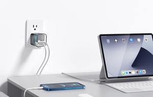 Powerology Dual 35W ปลั๊กชาร์จไร้สายแบบพับเก็บได้รุ่นผลึก - Product Image 3