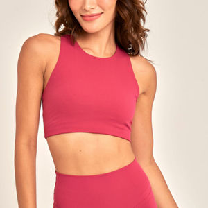 Conjunto de Yoga para Mujer, Personalizado, de Alta Calidad, Sin Costuras, de 2 Piezas, Sin Mangas, Cintura Elástica, Ropa Deportiva para Gimnasio, Conjunto de Yoga Moderno - Product Image 5