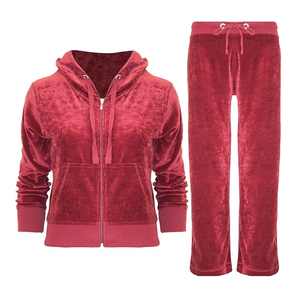 Femmes décontracté hiver chaud velours survêtements nouveau écologique en gros mode Funky acide lavage imprimé Techniques pour - Product Image 3