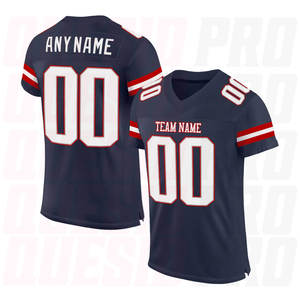 Nuevo Diseño de Camisetas Sublimadas de Fútbol Americano, Bordado Completo, Camisetas para Fanáticos del Fútbol Americano, Número de Equipo Personalizado - Product Image 3