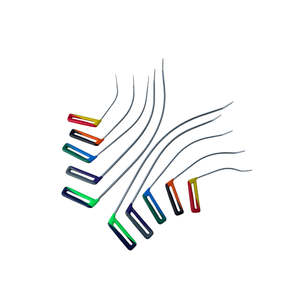 Batumi Edition Juego de varillas de reparación de abolladuras sin pintura en forma de arcoíris de doble curva de 10 piezas 25cm 35cm 50cm 60cm 70cm Reparación de cuerpo de punta afilada - Product Image 4