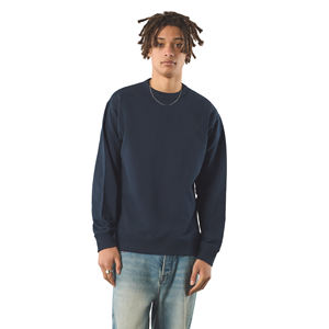 Sweat-shirt en éponge française 400 Gsm 100% coton de haute qualité pour hommes, logo personnalisé, col rond boxy, respirant, décontracté, hiver - Product Image 1