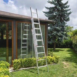 KAS-320บันไดอลูมิเนียมแบบเลื่อนได้3ส่วน150กก. บันไดยืดตรงได้สำหรับใช้ในบ้านทันสมัย - Product Image 1